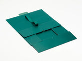 Single Bottle Green Luxury Gift box, No magnets, Choice of ribbon (Pack of 12)